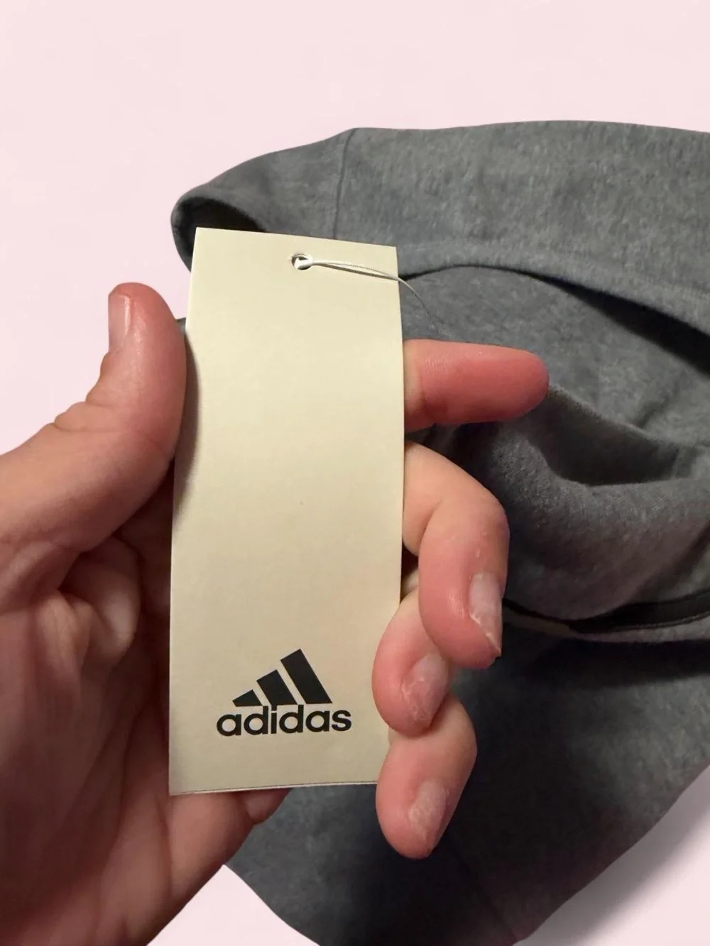 adidas Gray Hoodie with Camo Accent Stripes